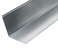 110° Abutment Flashings in Galvanised Finish - 3m 200mm x 200mm