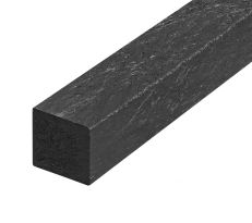 Recycled Plastic Batten, 50mm x 50mm x 2.4m length, Black