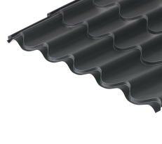 41/1000 Tile Form 0.7 Thick GreenCoat® Pural Coated Roof Sheet