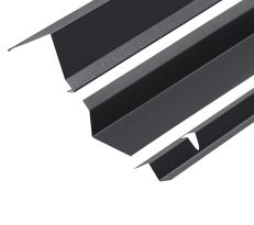 75° Mono Ridge Flashing and Backer Plate Kit for Standing Seam - 3m