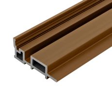 2.5m Composite Slatted Wall Cladding Internal Corner Profile Trim