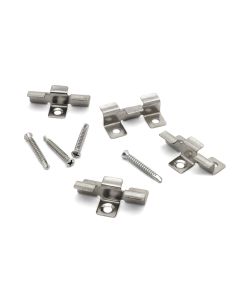 Stainless Steel Hidden Clips for Aluminium Decking + M4x30 SS Self Tapping Screws (100 Pack)