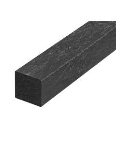 Recycled Plastic Batten, 50mm x 50mm x 2.4m length, Black