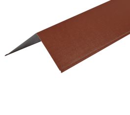 90º Corner Barge Flashings in PVC Plastisol finish - 3m 200mm x 200mm - Chestnut