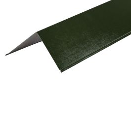 90º Corner Barge Flashings in PVC Plastisol finish - 3m 200mm x 200mm - Juniper Green