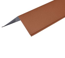 Corner Barge Flashing in GreenCoat® Pural - 150 x 150mm - Tile Red