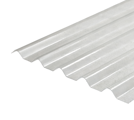 Translucent GRP rooflight sheet, 34/1000 profile 1.5mm thickness SAB3 - 2500mm