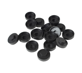 HC19 19mm colour cap (Pack of 100) - Black