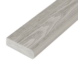 3.6m Nordeck Woodgrain Effect Bullnose Board - Silver Birch