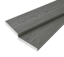 3.6m Nordeck Woodgrain Effect Decking Board - Ash Grey