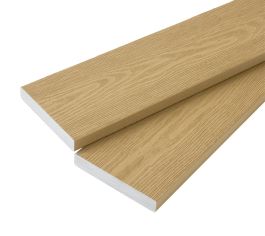 3.6m Nordeck Woodgrain Effect Decking Board - Cedar Wood