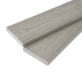3.6m Nordeck Woodgrain Effect Decking Board - Silver Birch