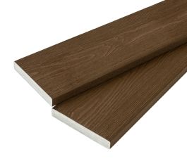 3.6m Nordeck Woodgrain Effect Decking Board - Walnut