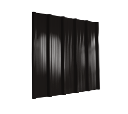 32/1000 Box Profile 0.5 Thick Polyester Paint Coated Roof Sheet - Black