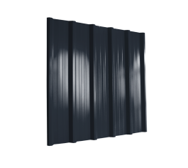 32/1000 Box Profile 0.5 Thick Polyester Paint Coated Roof Sheet - Slate Blue