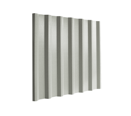 34/1000 Box Profile 0.5 Thick PVC Plastisol Coated Roof Sheet - Goosewing Grey