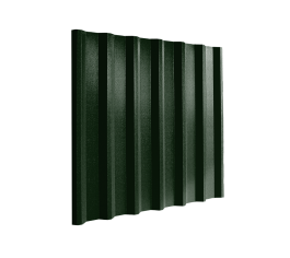 34/1000 Box Profile 0.5 Thick PVC Plastisol Coated Roof Sheet - Juniper Green