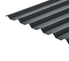 34/1000 Box Profile 0.7 PVC Plastisol Coated Roof Sheet - Anthracite