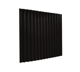 13/3 Corrugated 0.5 Thick Polyester Paint Coated Roof Sheet - Black