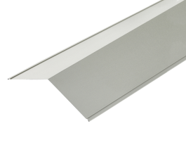 130º Ridge Flashings in PVC Plastisol Finish in 3m 200mm x 200mm - Goosewing Grey