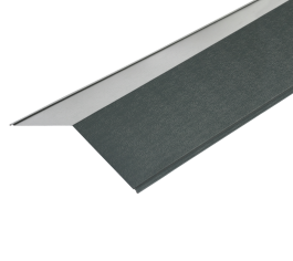 Ridge Flashings in PVC Plastisol Finish - 3m 150 x 150mm - Merlin Grey