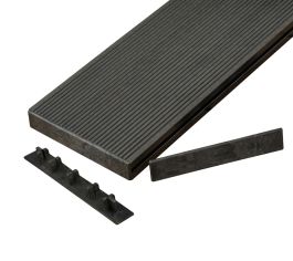 Signature Hollow Composite Decking End Caps - Charcoal