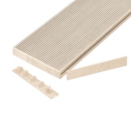 Signature Hollow Composite Decking End Caps - Ivory