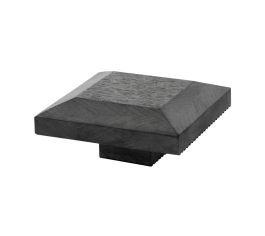 Signature Composite Fence Post Caps - Charcoal