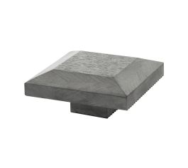 Signature Composite Fence Post Caps - Stone Grey