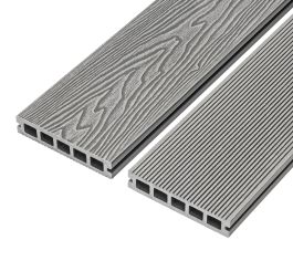 4m Signature Composite Decking Board - Light Grey