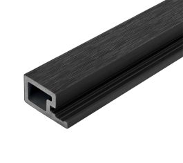 2.5m Composite Slatted Wall Cladding Single Start Profile Trim - Charcoal