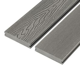 4m Signature Solid Composite Decking Board - Stone Grey