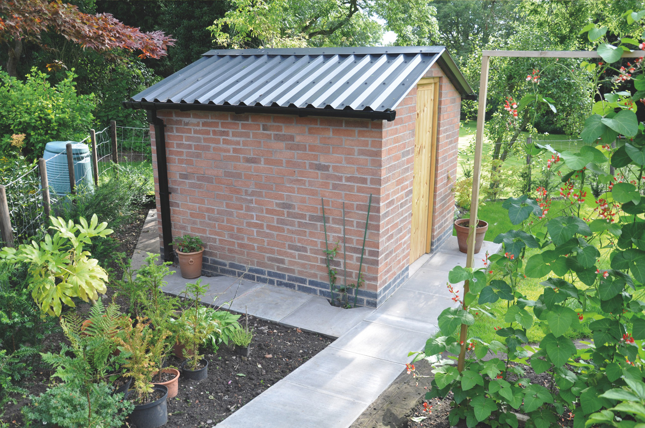 Anthracite PVC Box Profile Garden Shed