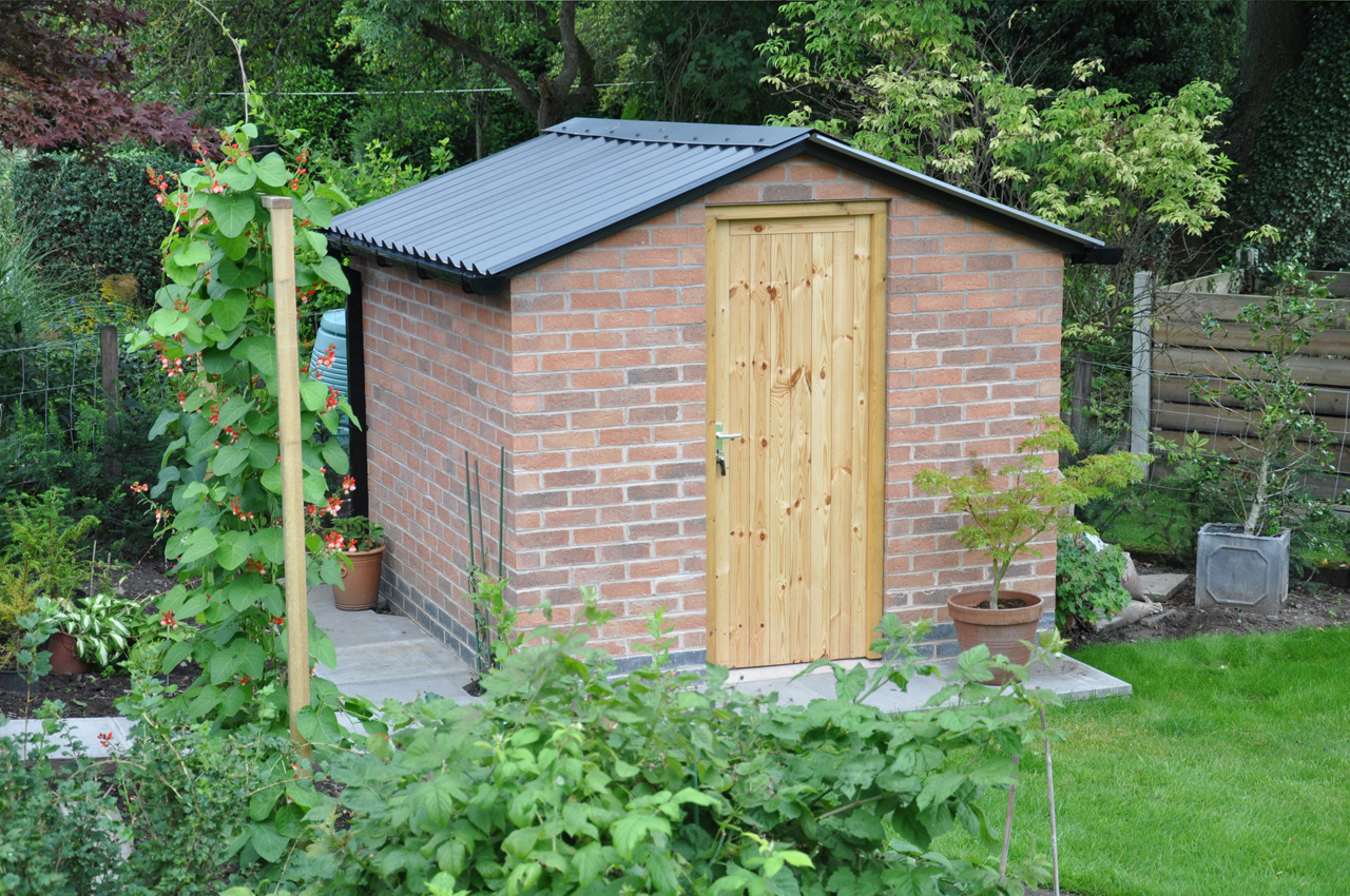 Anthracite PVC Box Profile Garden Shed