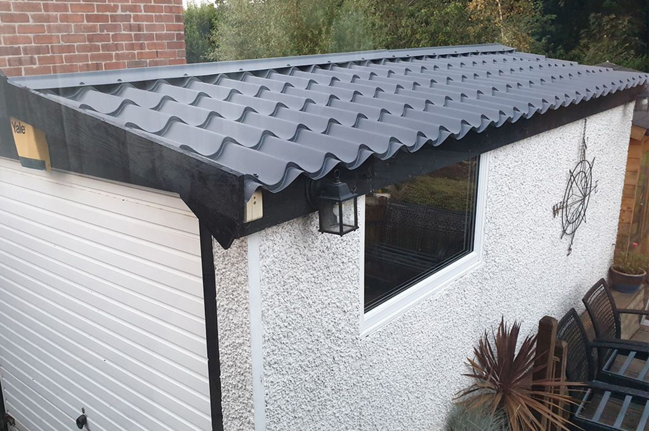 Cladco Tileform roofing sheets, create a traditional clay tile effect without the cost or labor of laying individual tiles