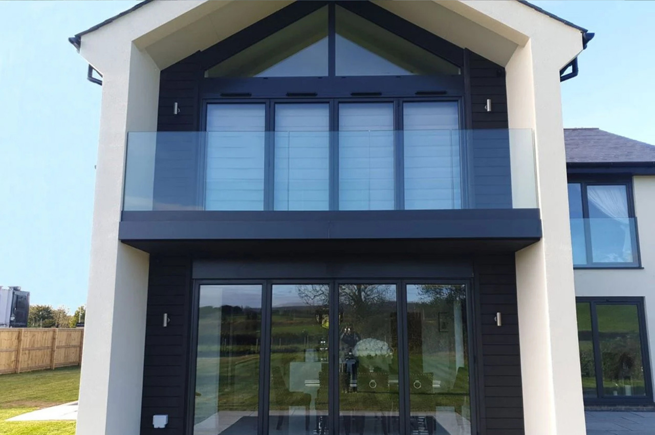 Cladco Composite Charcoal Wall Cladding adds extra details to the build
