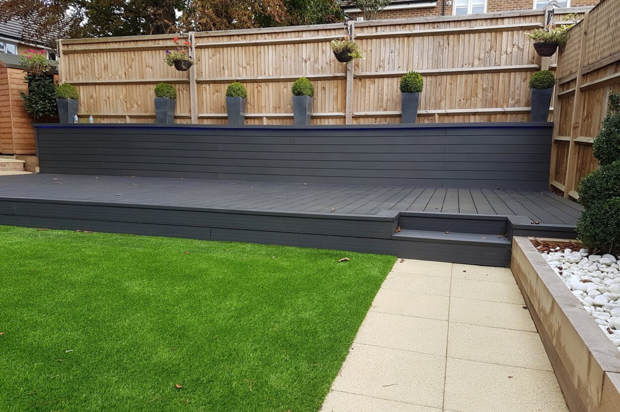 Design a modern, low-maintenance garden with Cladco Composite Decking and Fencing