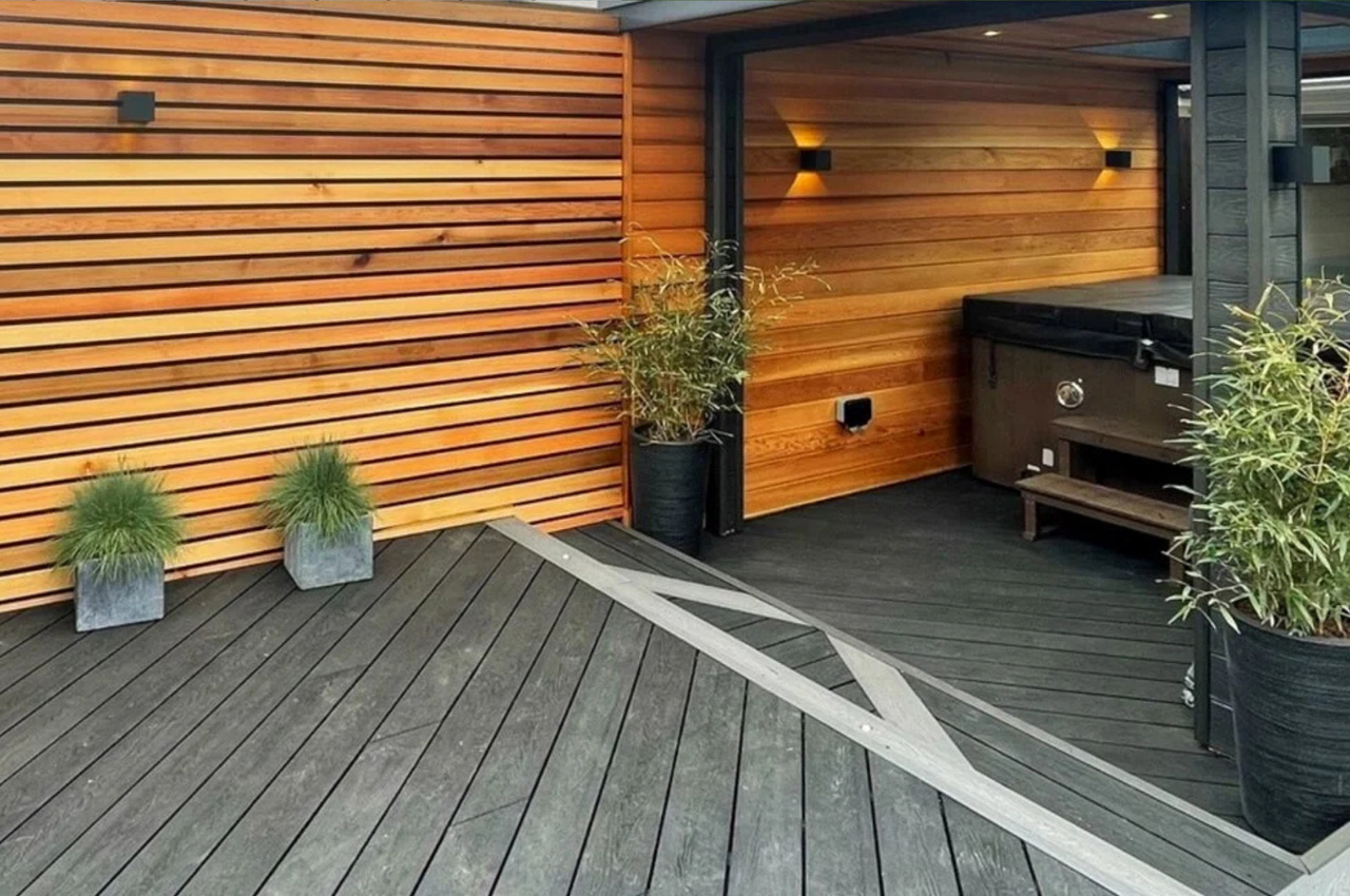 Logan Carpentry refreshes this unique outdoor space with Cladco Composite Decking and Wall Cladding