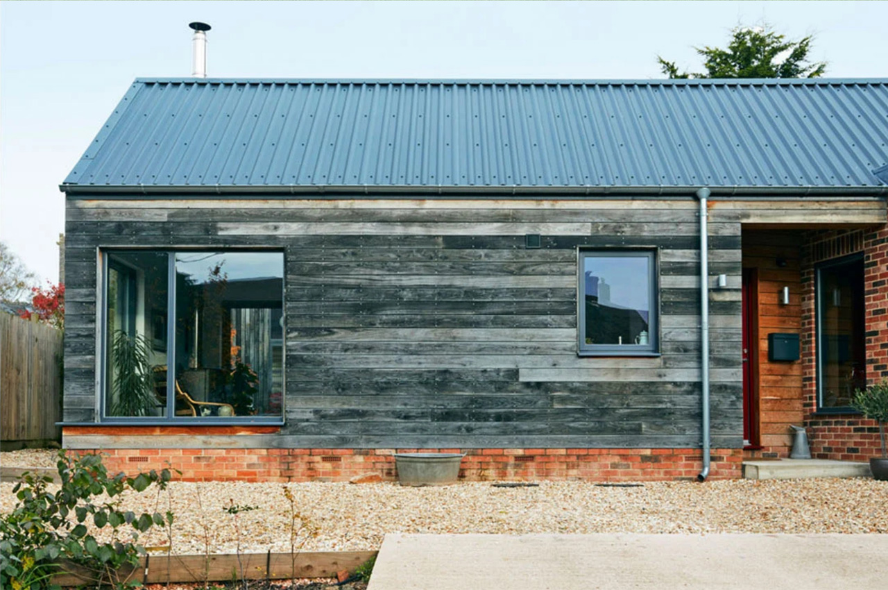 A Scandinavian-inspired rural home features Cladco Steel Box Profile Roofing Sheets