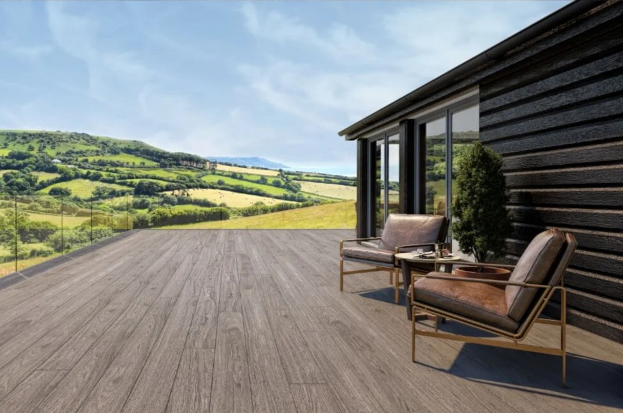 Create an attractive and practical outdoor area with Cladco Nordeck Decking Boards