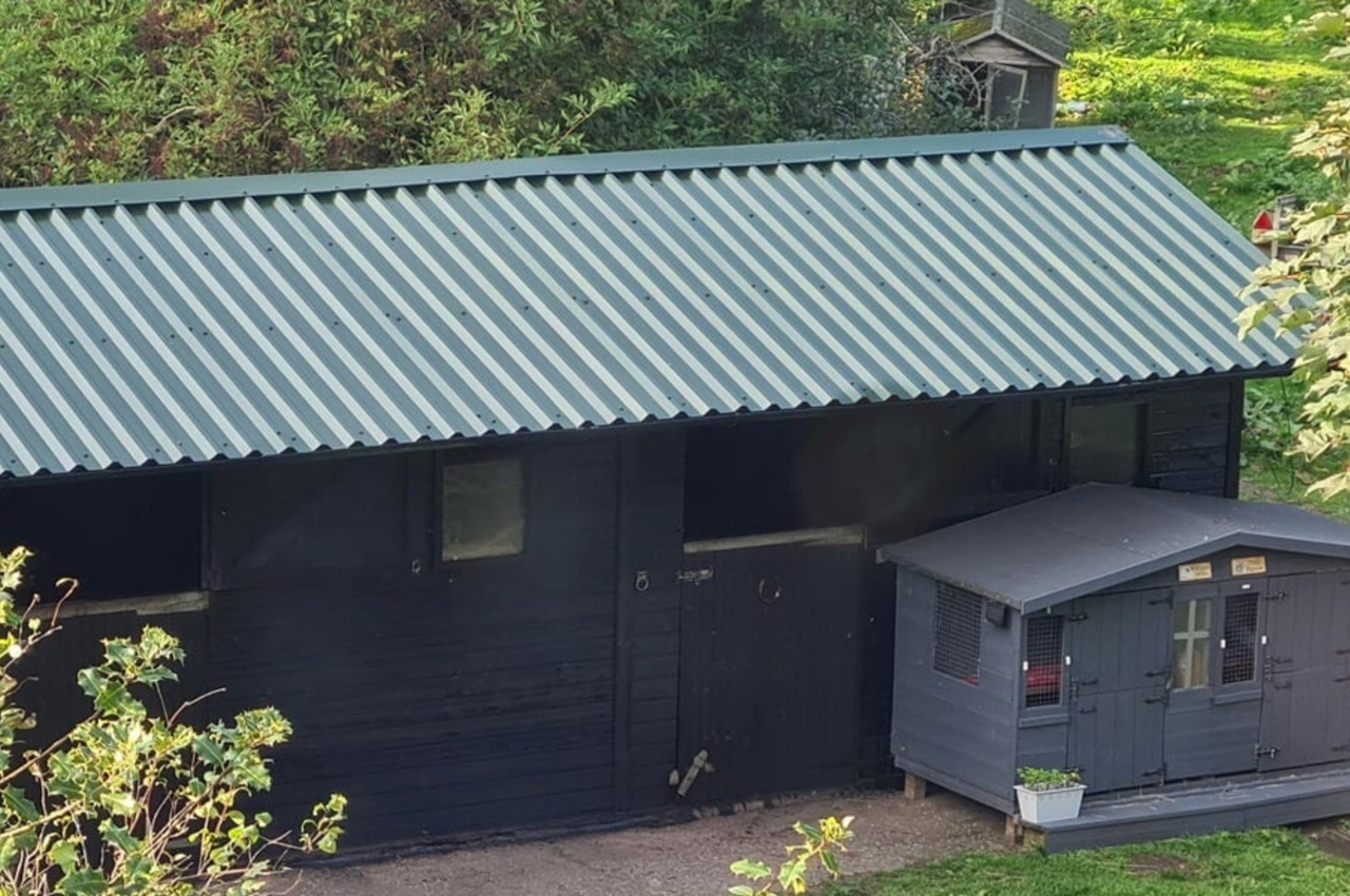 This Stable exterior has been transformed with Cladco 34/1000 Roofing Sheets