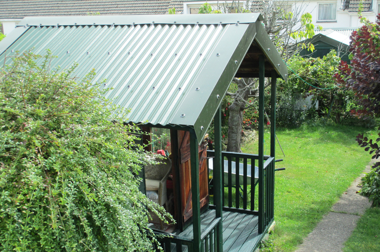 Juniper Green Corrugated Garden Building