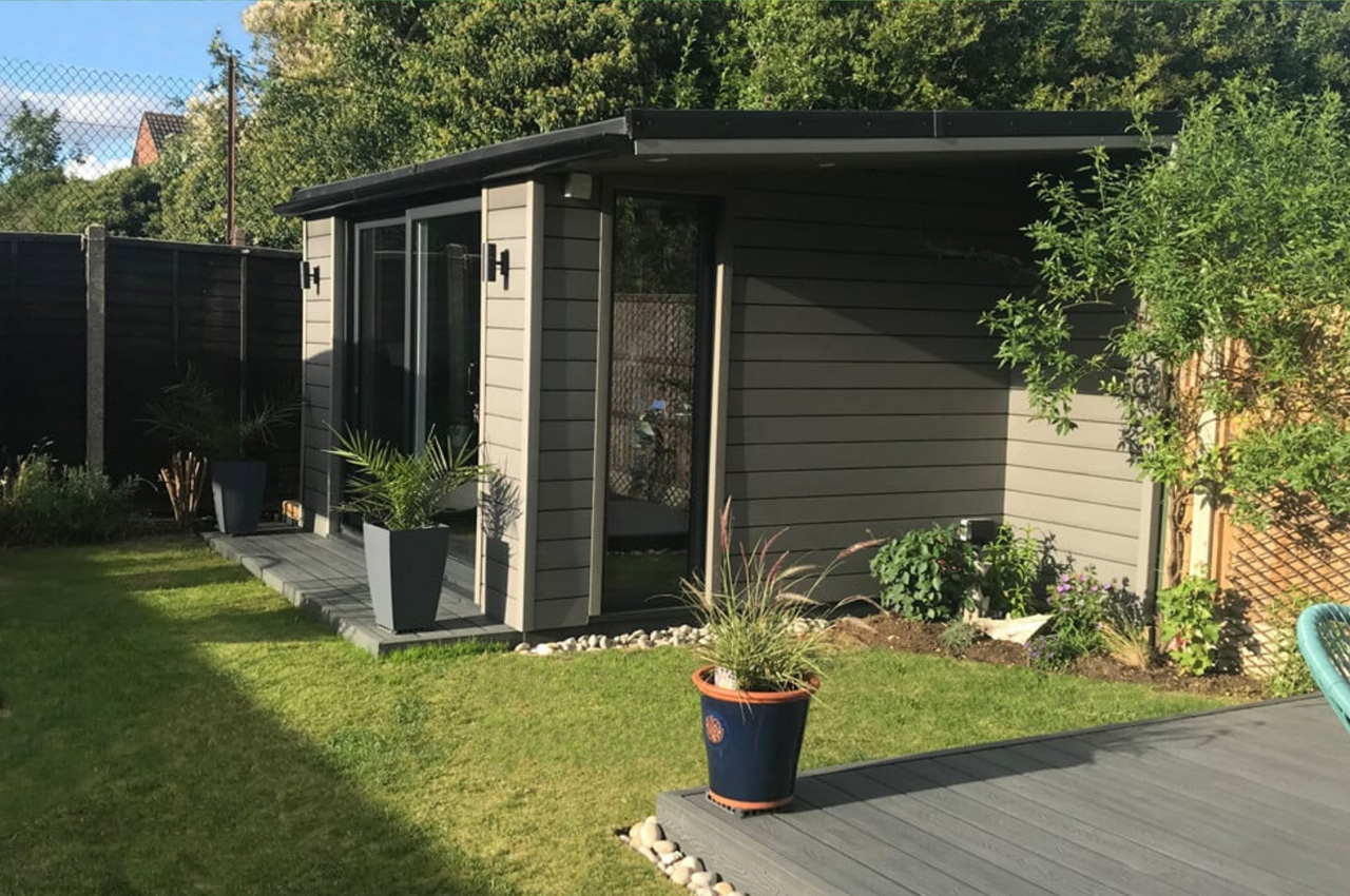 Environmentally-friendly garden space created using Cladco Composite Cladding and Composite Decking