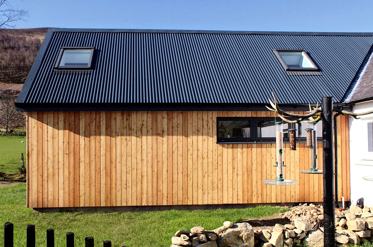 Corrugated Roof Sheets in Black | Cladco Roofing x Architects