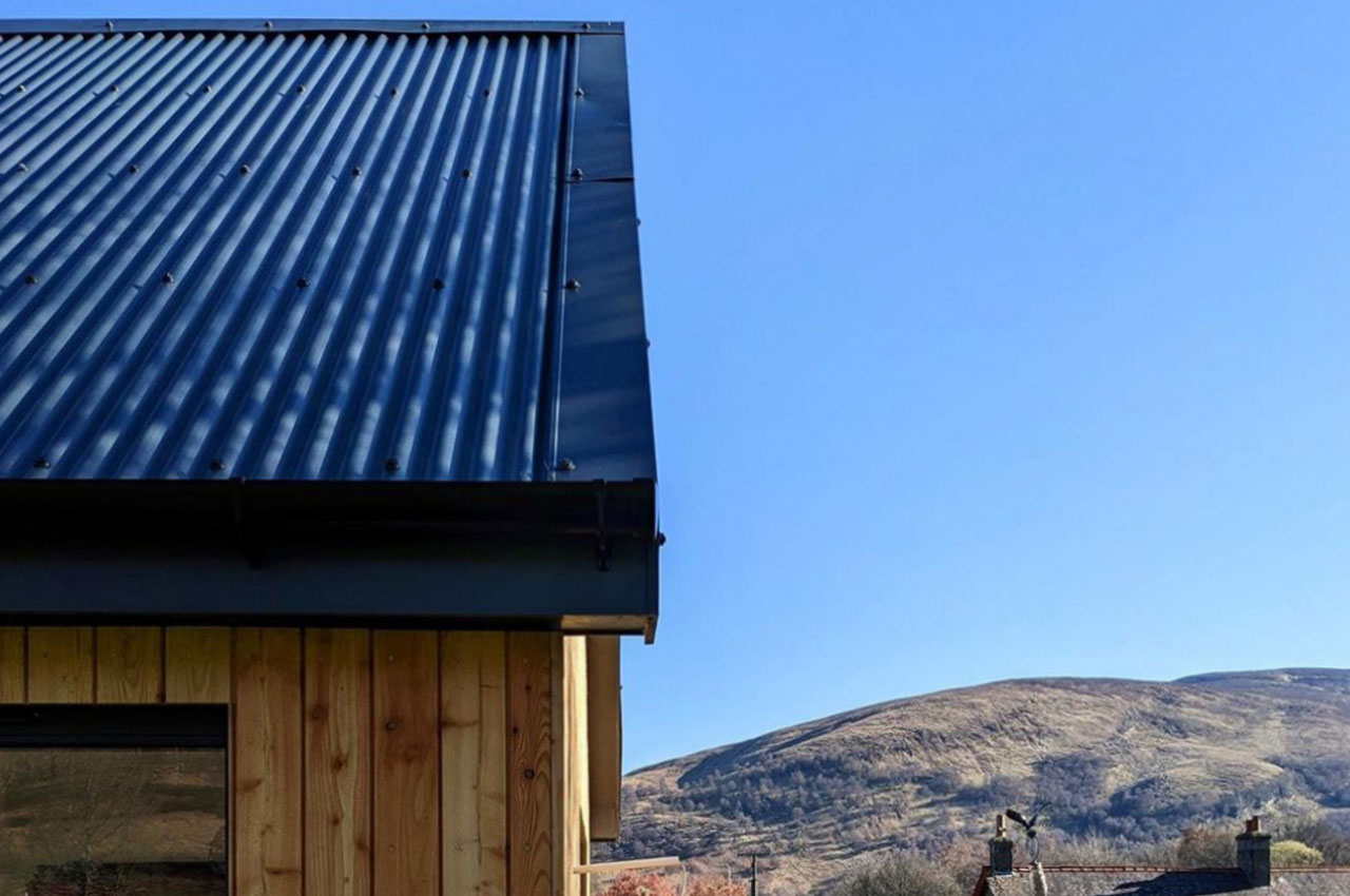 Corrugated Roof Sheets in Black | Cladco Roofing x Architects