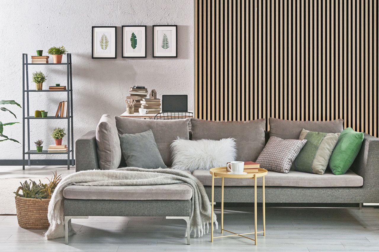 Cladco Golden Pine Internal Slatted Wall Panels