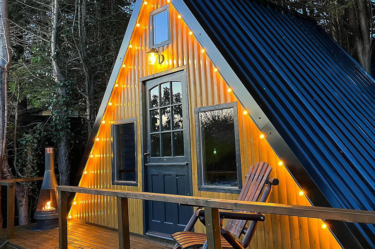 Self-build ski chalet featuring Cladco 32/1000 Box Profile Roof Sheets in Black