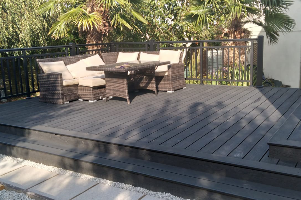 Peace in the palms with Cladco Woodgrain Decking and Balustrade System