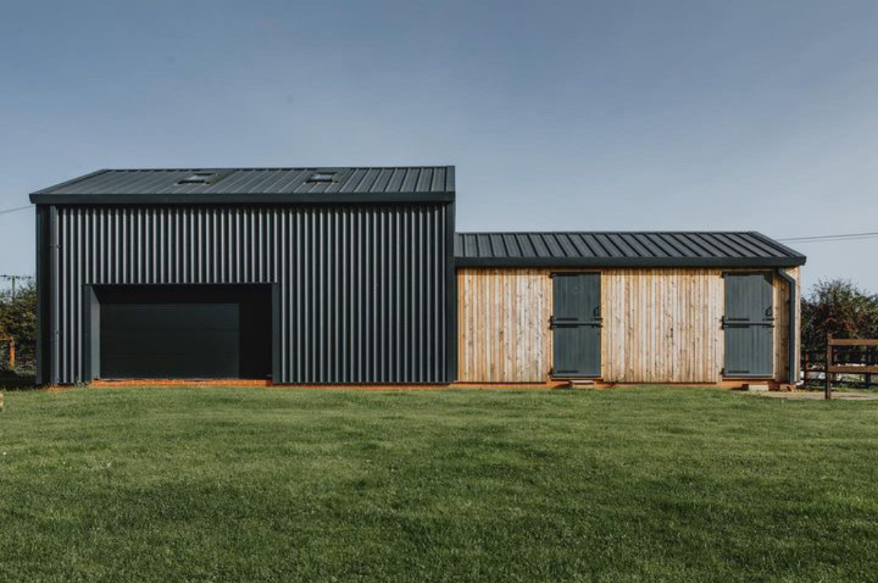Renovated Hay Barn | Cladco 32/1000 Box Profile Roofing Sheets In Black