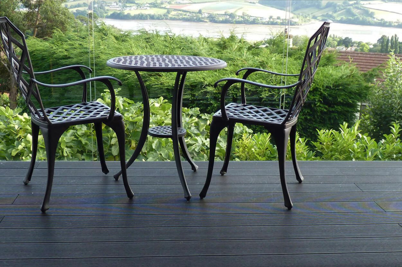 Balcony area fitted with Cladco Composite Decking